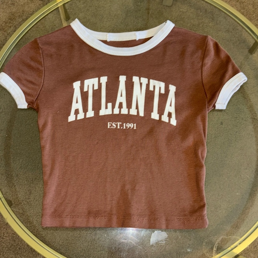 Snow, S, Brown and white